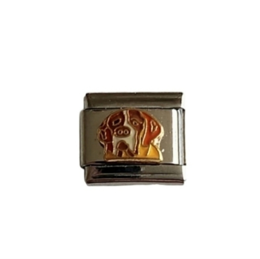 Charmlink Saint Bernard Dog for DIY Customizable Italian Charm Bracelet 9mm